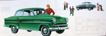 Opel Rekord Modelprogram 1953 Carbrochure (8901)